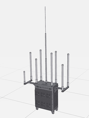 Armee-Projekt-Bomben-Signal-Störsender tragbar mit 30m stauendem Abstand